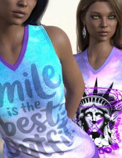 DA-Statements for dForce Casual Long Tanktop Genesis8-8.1Female by lilflame