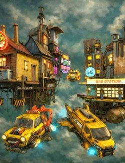 DieselPunk World- Set 1 for Daz Studio