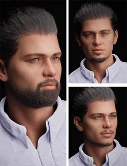 HS Everyday Beard Set for Genesis 8 Male and Genesis 9