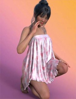 SIC Eunice dForce Summer Dress for Genesis 9