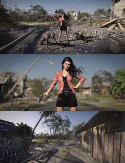Suburban Ruins HDRI Set