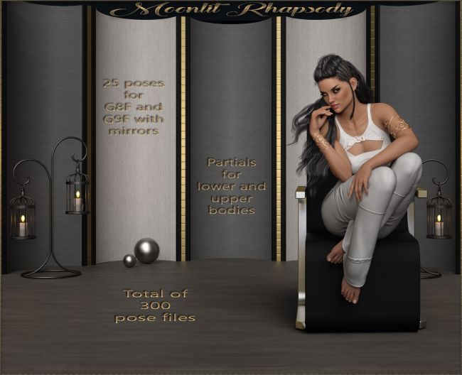 Click here to see preview images for "Moonlit Rhapsody - Poses for G9F-G8F" Moonlit Rhapsody - Poses for G9F-G8F