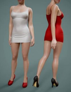 Short Dress with Women's Shoes for Genesis 9