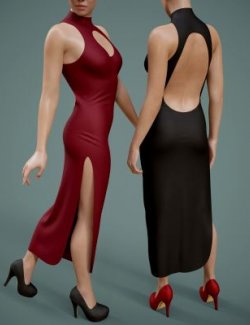 Evening Dress with Women's Shoes for Genesis 9