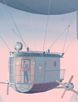 Airship with interior for Daz Studio