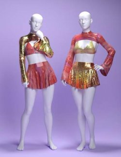 dForce MS Rave Star Outfit for Genesis 9 and 8 Female