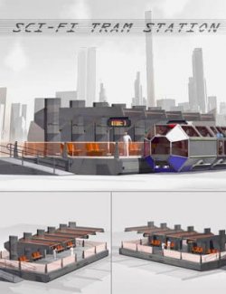 Sci-Fi Tram Station