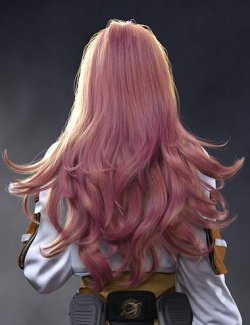 dForce Princess Series Celestial Flow Hair for Genesis 9