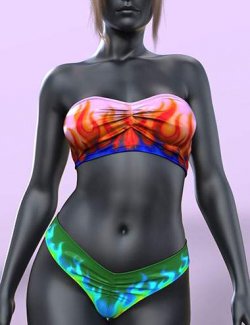 dForce COG Strapless Bikini Texture Pack