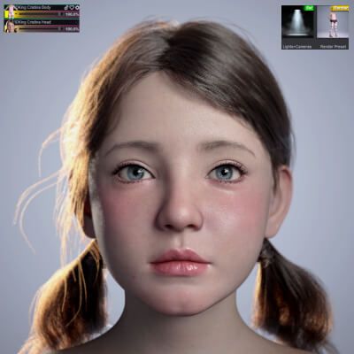 Click here to see preview images for "3DKing Cristina Character for Genesis 9" 3DKing Cristina Character for Genesis 9