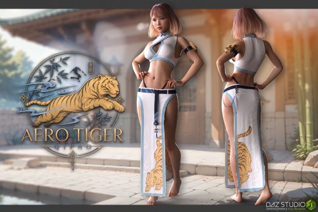 Click here to see preview images for "dForce Aero Tiger Qipao G8F" dForce Aero Tiger Qipao G8F