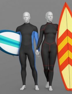 Wetsuit and Surfboard G9