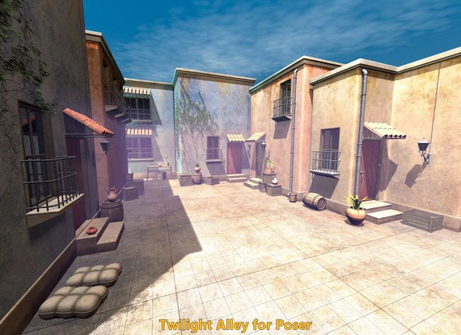 Click here to see preview images for "Twilight Alley for Poser" Twilight Alley for Poser
