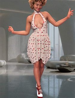 SIC Tulip dForce Dress for Genesis 9