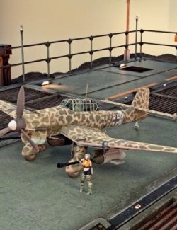 JU87 Stuka Dive Bomber Plane BF for Daz3D