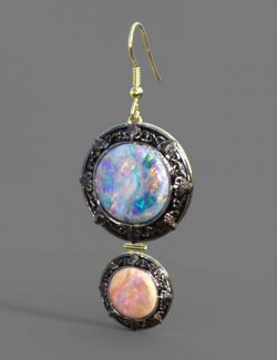 AP Opal Celtic Earrings For Genesis 9