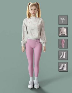 dForce MB Yoga Suit for Genesis 9 Feminine