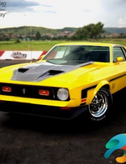 Ford Mustang Mach 1 1971 for DAZ Studio