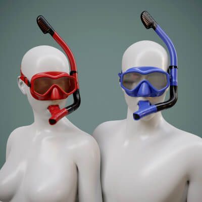 Click here to see preview images for "Diving Mask and Snorkel Set for G8M G8F" Diving Mask and Snorkel Set for G8M G8F