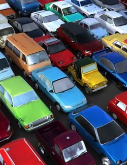 50 LowRez-Asian Vehicles for Daz Studio