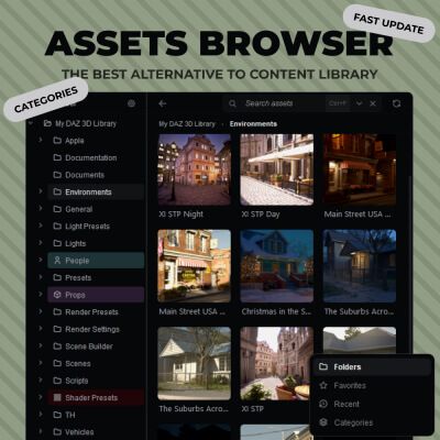 Click here to see preview images for "Asset Browser" Asset Browser
