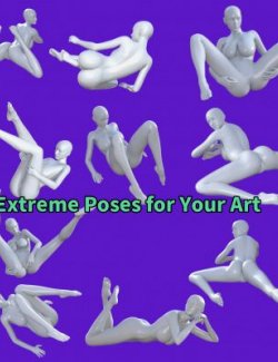20 Lying Poses + Mirrors Vol. 1 for Genesis 8 Female