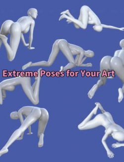15 All Fours Poses + Mirrors Vol. 1 for Genesis 8 Female