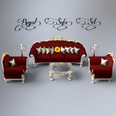 Click here to see preview images for "A3S P-Royal Sofa Set 3" A3S P-Royal Sofa Set 3