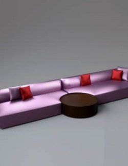 Modern Luxury Sofa 3D Model AQ3D