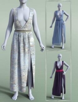 JW dForce Long Dress for Genesis 9