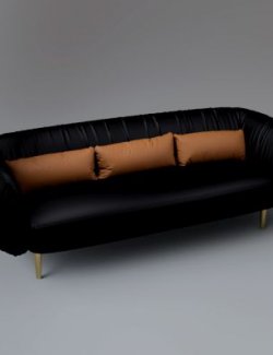 Stylish Modern Couch 3D Model AQ3D
