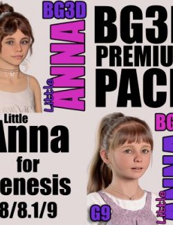 BG3D Little Anna NE for G8-8.1-G9