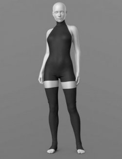 Sports Jumpsuit 02v and Stockings 02v G8F
