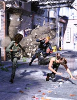 Run For Your Life Poses for Genesis 9 and 8 Female