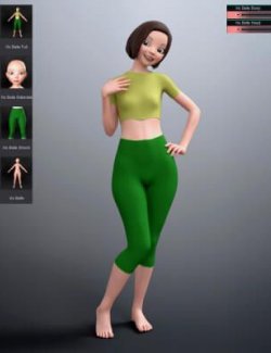 HX Belle Cartoon Character for Genesis 8 Female