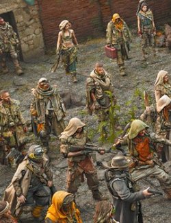 LOWREZ Post Apocalyptic People for Daz Studio