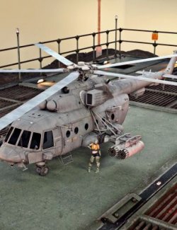 MI8 AMTSh-VN Helicopter wt for DAZ3D