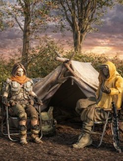 Post Apocalyptic Couple for Daz Studio