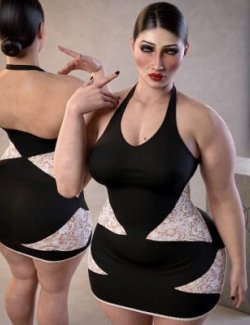 EliteDZ_dForce Allure Halter Dress G8F G8.1F
