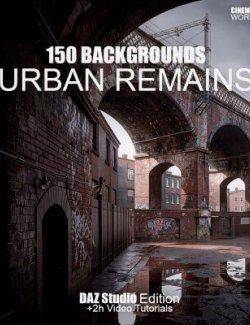 Cinematic Urban Remains- 150 Backgrounds- Daz Studio