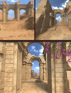 Ancient Ruins Desert - Backgrounds