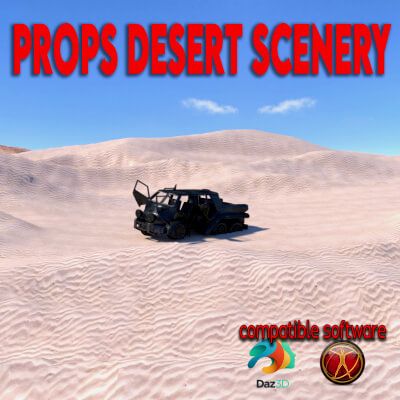 Click here to see preview images for "Desert Props for Poser11+" Desert Props for Poser11+