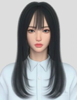 YYX Soft Fringe Long Hair for Genesis 9