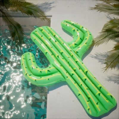 Click here to see preview images for "Cactus Pool Float" Cactus Pool Float