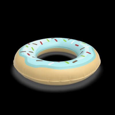 Click here to see preview images for "Donut Pool Float With Topping" Donut Pool Float With Topping