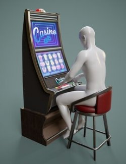 Casino Slot Machine Prop and Poses for G8FM G9