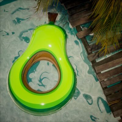 Click here to see preview images for "Avocado Pool Float" Avocado Pool Float