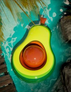 Avocado with Ball Pool Float