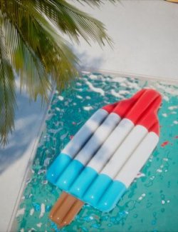 Inflatable Rainbow Popsicle