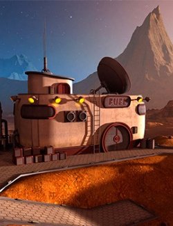 Fuel station for Daz Studio